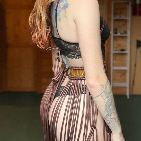 Handmade Macramé Rope Dress GoodVibeGoda Original Design - Picture 5 of 16